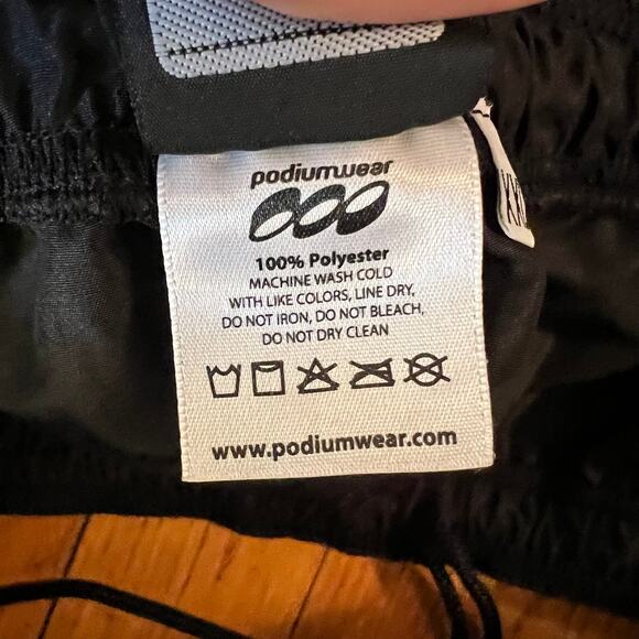 Podium Wear Pants Mens XXL Black Performance Windbreaker - Picture 6 of 10